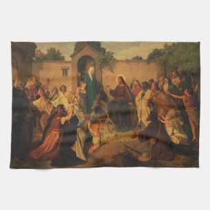 Linge De Cuisine Entrée de Jésus-Christ à Jérusalem 