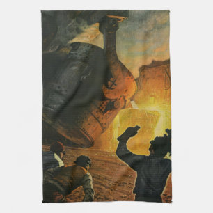 Linge De Cuisine Entreprise Vintage, Industrie de la fabrication de