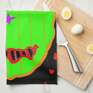 Linge De Cuisine Épouvantails de citrouille verte zombie pour Hallo