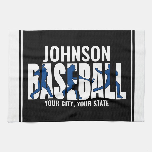 Linge De Cuisine Équipe de baseball AJOUTER NOM Champion Joueur de  (Horizontal)