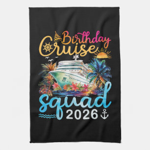 Linge De Cuisine Équipe de croisière d'anniversaire 2026