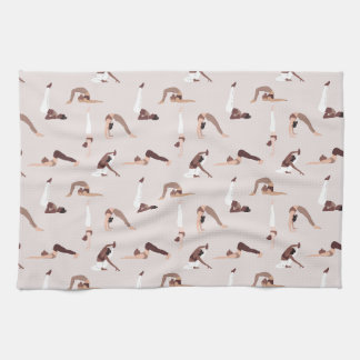 Linge De Cuisine Équipe sportive d'instructeurs de yoga