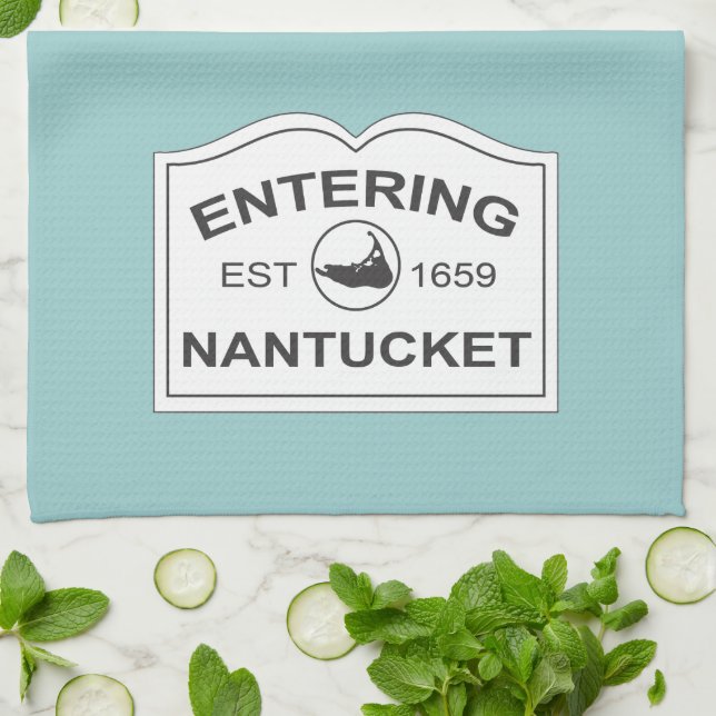 Linge De Cuisine Est entrant de Nantucket. 1659 signez dedans le (Plié)