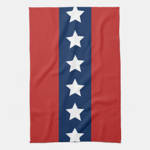 Linge De Cuisine Étoiles et bandes Patriotique Rouge Blanc et Bleu
