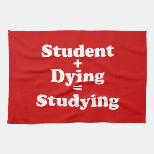 Linge De Cuisine Étudiant Plus Mort Égal Étudier