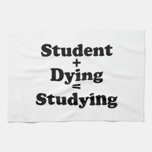 Linge De Cuisine Étudiant Plus Mort Égal Étudier