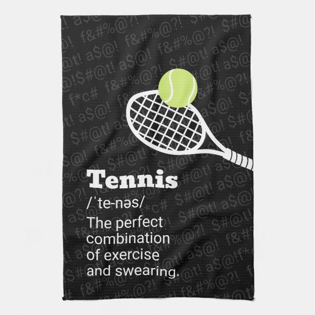 Linge De Cuisine Exercice de définition de tennis et de jurage (Vertical)