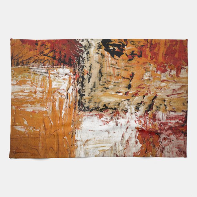 Linge De Cuisine Expressionniste Abstrait (Horizontal)