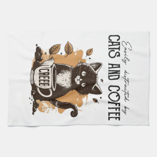 Linge De Cuisine Facilement Distrait Par Les Chats Et Amoureux de l