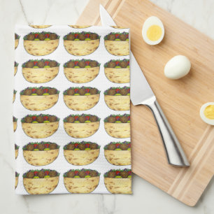 Linge De Cuisine Falafel Pita Sandwich Alimentation Aliments Alimen