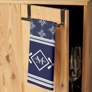 Linge De Cuisine Famille Monogramme Bateau nautique