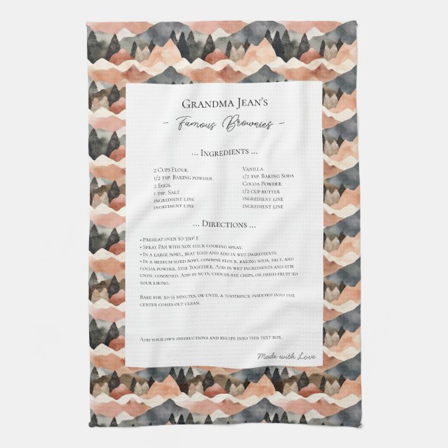 Linge De Cuisine Famille Recette Hirloom Mountain Range (Vertical)