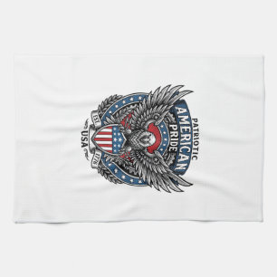 Linge De Cuisine Faucon de bataille patriotique Aigle patriotique &