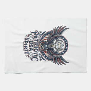 Linge De Cuisine Faucon de bataille patriotique Aigle patriotique &