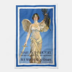 Linge De Cuisine Femme ange patriotique vintage, achetez des bons d
