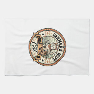 Linge De Cuisine Femme d'agriculteur Femmes rurales Chat Femme d'ag