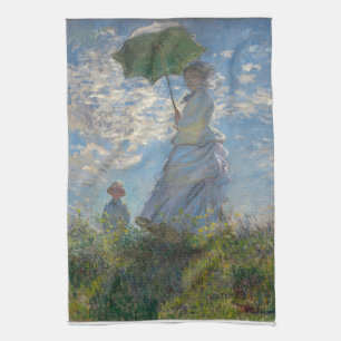 Linge De Cuisine Femme de Claude Monet avec un parasol 1875