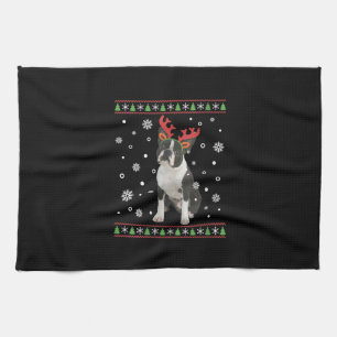 Linge De Cuisine FEMMES Boston Terrier Xmas laide de Noël