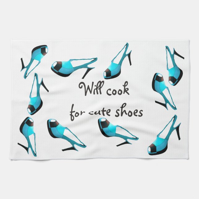 Linge De Cuisine Fera cuire pour le stylet mignon de turquoise de (Horizontal)