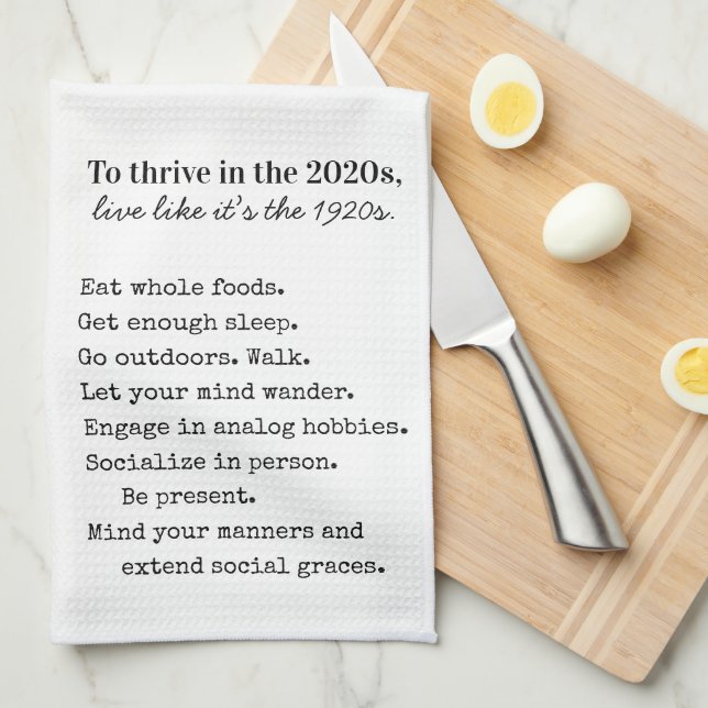 Linge De Cuisine Ferme 1920 vivre simplement (Quart Plié)