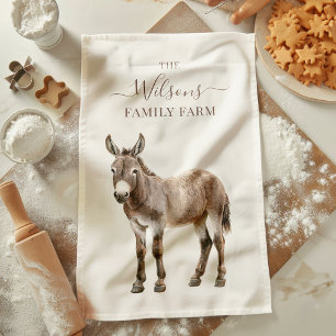 Linge De Cuisine Ferme familiale Âne rustique de la ferme de campag