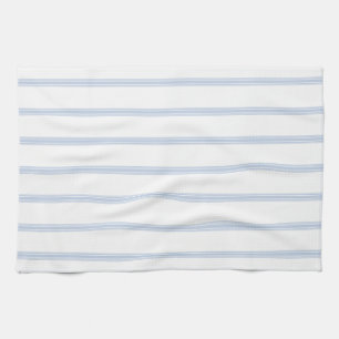 Linge De Cuisine Ferme Vintage French Ticking Gris Bleu Gris