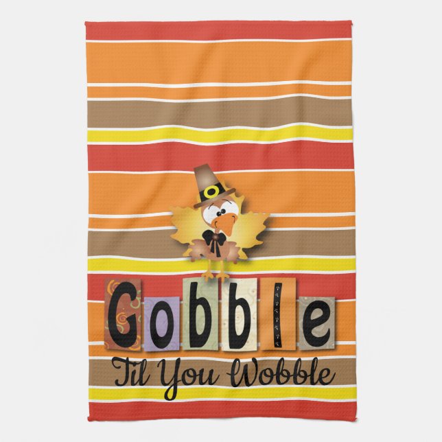 Linge De Cuisine Festivals de Thanksgiving Gobble jusqu'à ce que vo (Vertical)