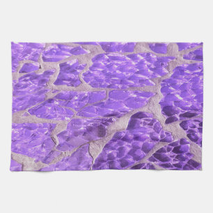 Linge De Cuisine Festive Chic violet brillant Pierres de Parties sc