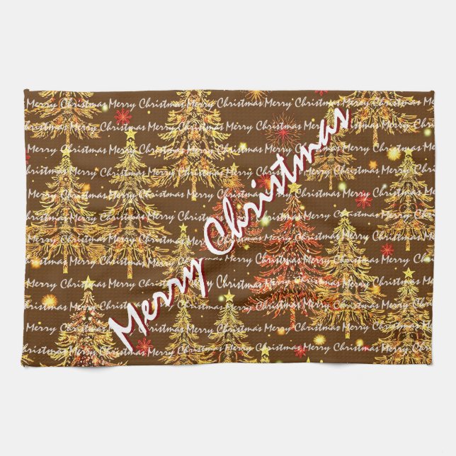 Linge De Cuisine Festive Christmas Luxury Christmas Trees (Horizontal)