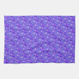 Linge De Cuisine Festive Purple Snowflake Stars Christmas Party