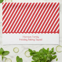 Festive Red Christmas Family Holiday Baking Squad