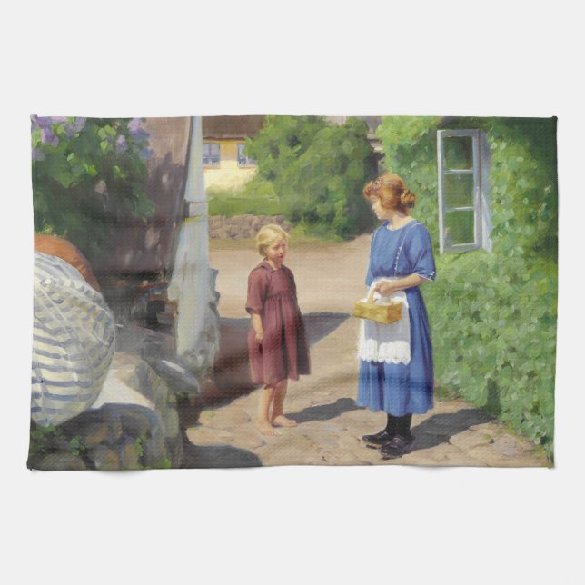 Linge De Cuisine Fête de l'été au Danemark (mère et fille) (Horizontal)