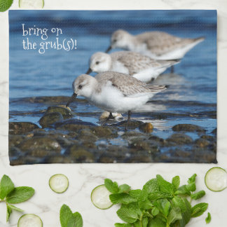 Linge De Cuisine Fête de Sanderlings en synchronisation décalée