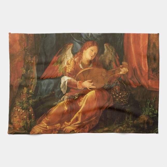 Linge De Cuisine Fête du Rose Garlands Angel par Albrecht Durer (Horizontal)