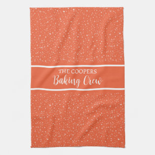 Linge De Cuisine Fête Noël Chute de neige Motif Red Holiday