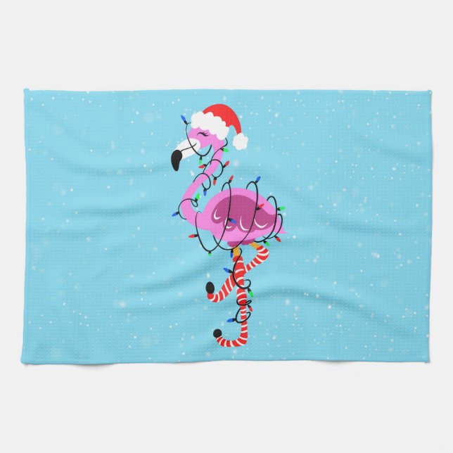 Linge De Cuisine Feu de Christmas (Horizontal)