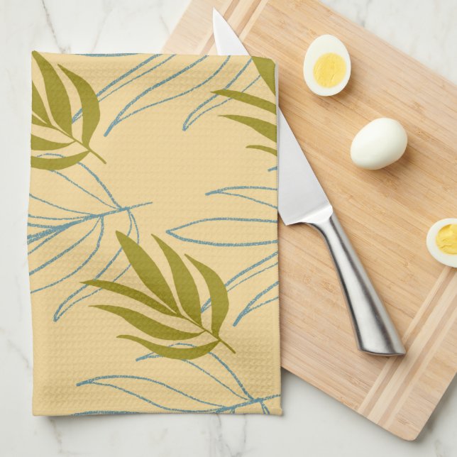 Linge De Cuisine Feuille (Quart Plié)
