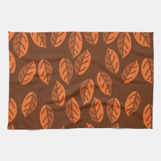 Linge De Cuisine feuilles Brown