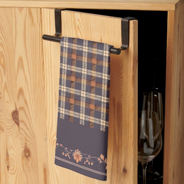 Linge De Cuisine Feuilles d'automne sur Plaid (Pliage en tiers)