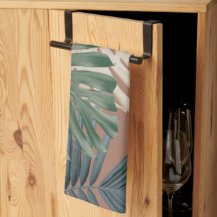Linge De Cuisine Feuilles de jungle tropicale Monstera 2