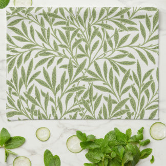 Linge De Cuisine Feuilles vintages de saules victoriennes par Willi