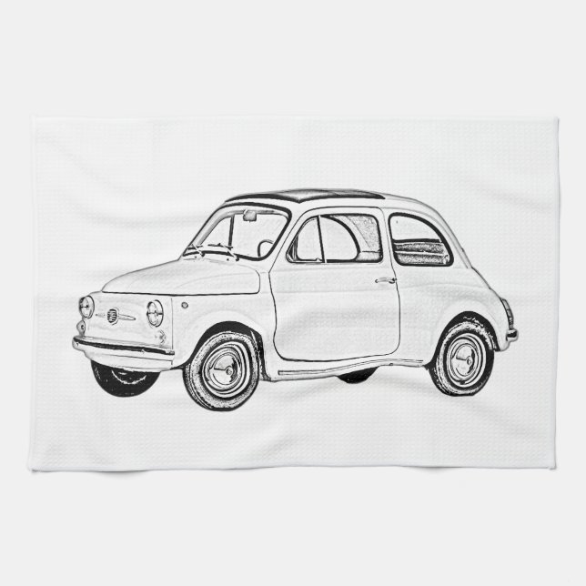 Linge De Cuisine Fiat 500 Topolino (Horizontal)