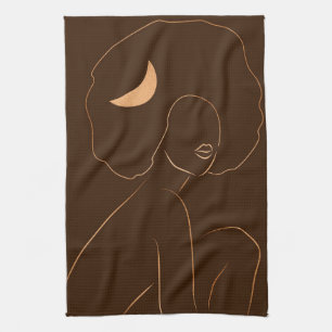 Linge De Cuisine Fille Afro Moon