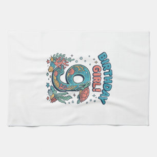 Linge De Cuisine Fille d'anniversaire 9 Tortue de mer Conception ve