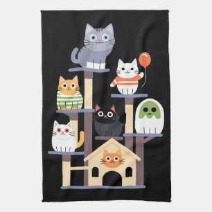 Linge De Cuisine Films d'horreur de chats drôles Chats mignons d'Ha