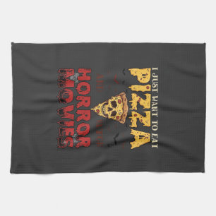 Linge De Cuisine Films d'horreur Pizza Halloween Crâne Chauves-sour