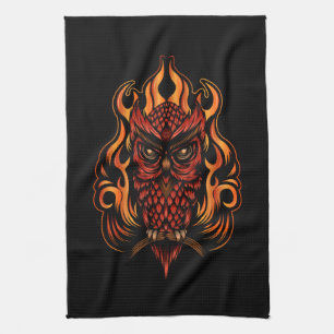 Linge De Cuisine Fire owl