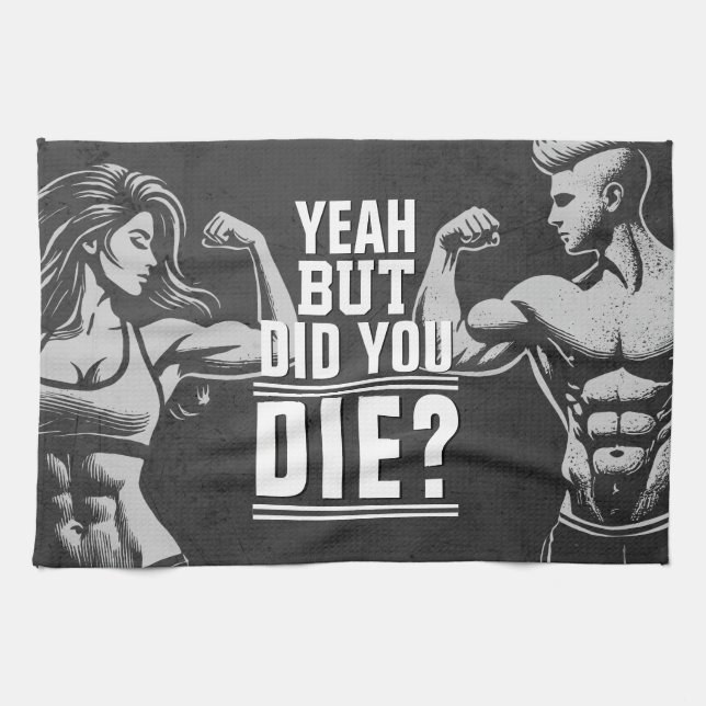 Linge De Cuisine Fitness Gym entraînement Bodybuilding Motivation (Horizontal)