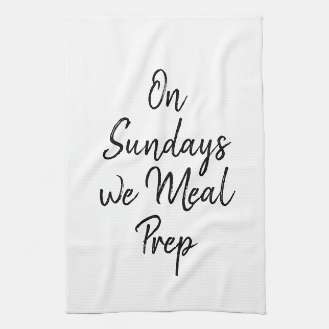 Linge De Cuisine Fitness Gym Motivation Le Dimanche Nous Repas Prép (Vertical)