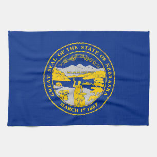 Linge De Cuisine Flag du Nebraska